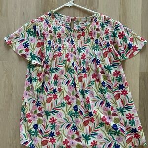 Boden Viscose Floral Blouse